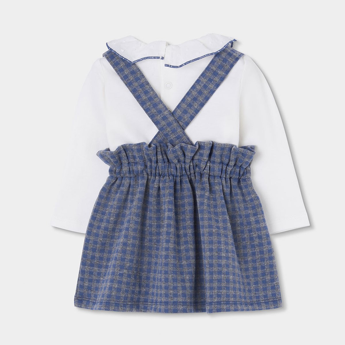 Lot bébé en maille à carreaux avec bretelles multicolore, BOBOLI