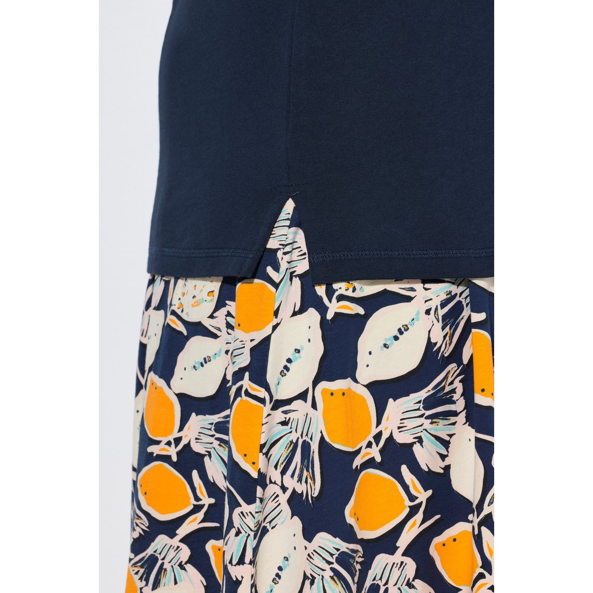 Sweat-shirt en coton bio marine, ULLA POPKEN