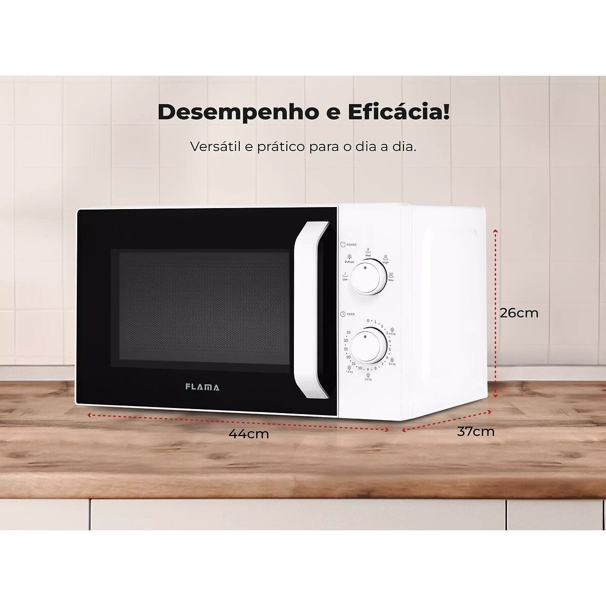 Micro-ondas 20L Branco 1807FL, FLAMA branco, FLAMA