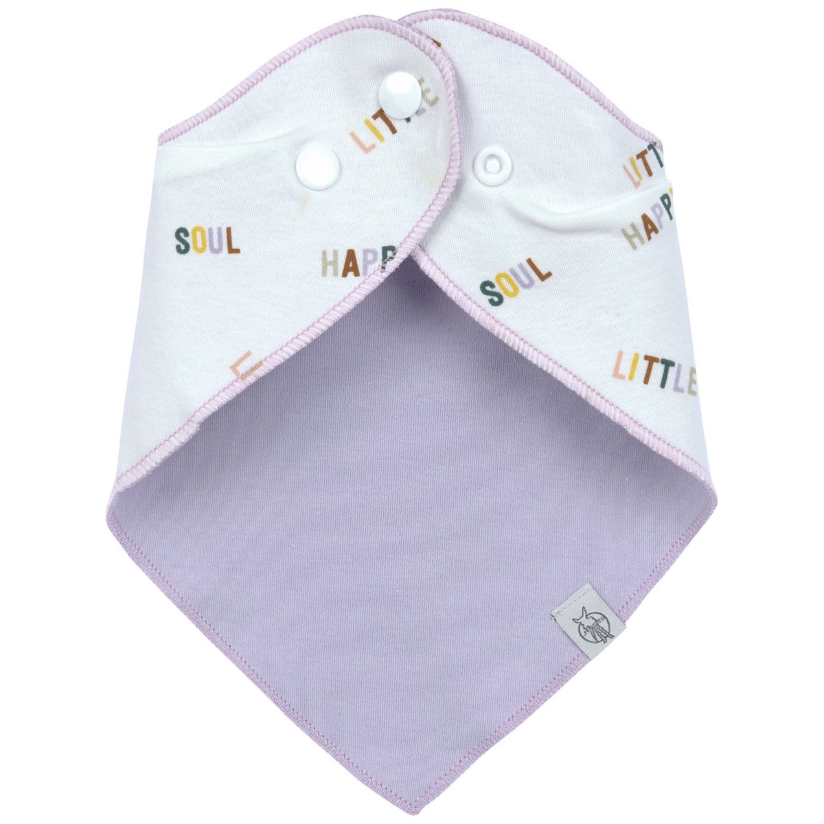 Lot de 2 bavoirs bandanas rose, rouge, violet, LASSIG