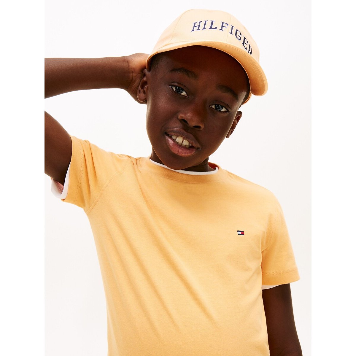 T-shirt manches courtes orange, TOMMY HILFIGER