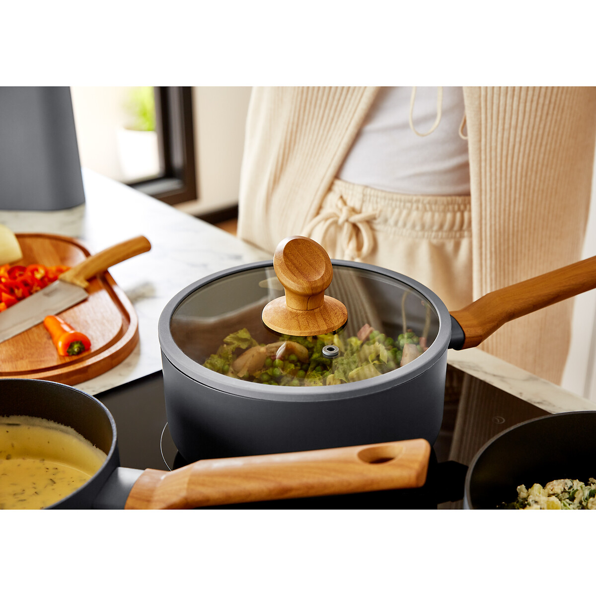 4-Piece Nordic Pan Set grey, SWAN