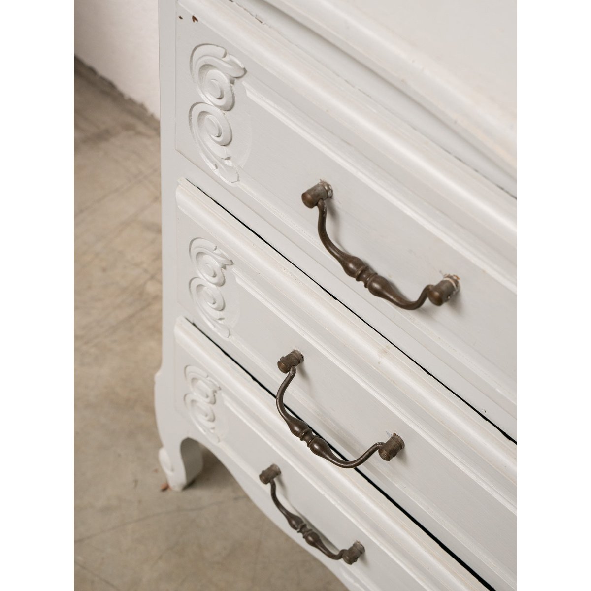 Commode en bois blanc Garance N°777 - Bon état blanc, DEBONGOUT