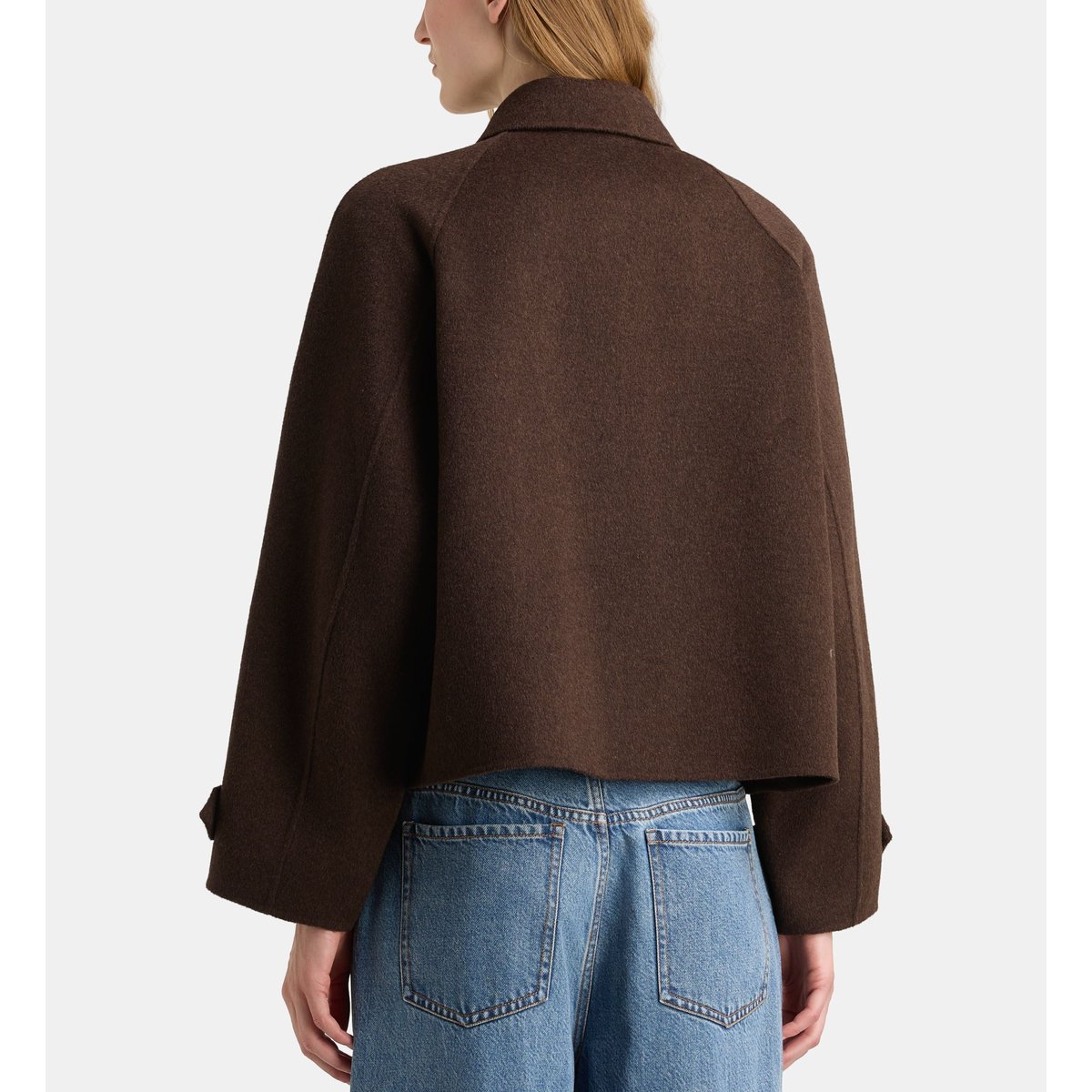 Blouson arthur new ample et court en laine taupe, GALERIES LAFAYETTE