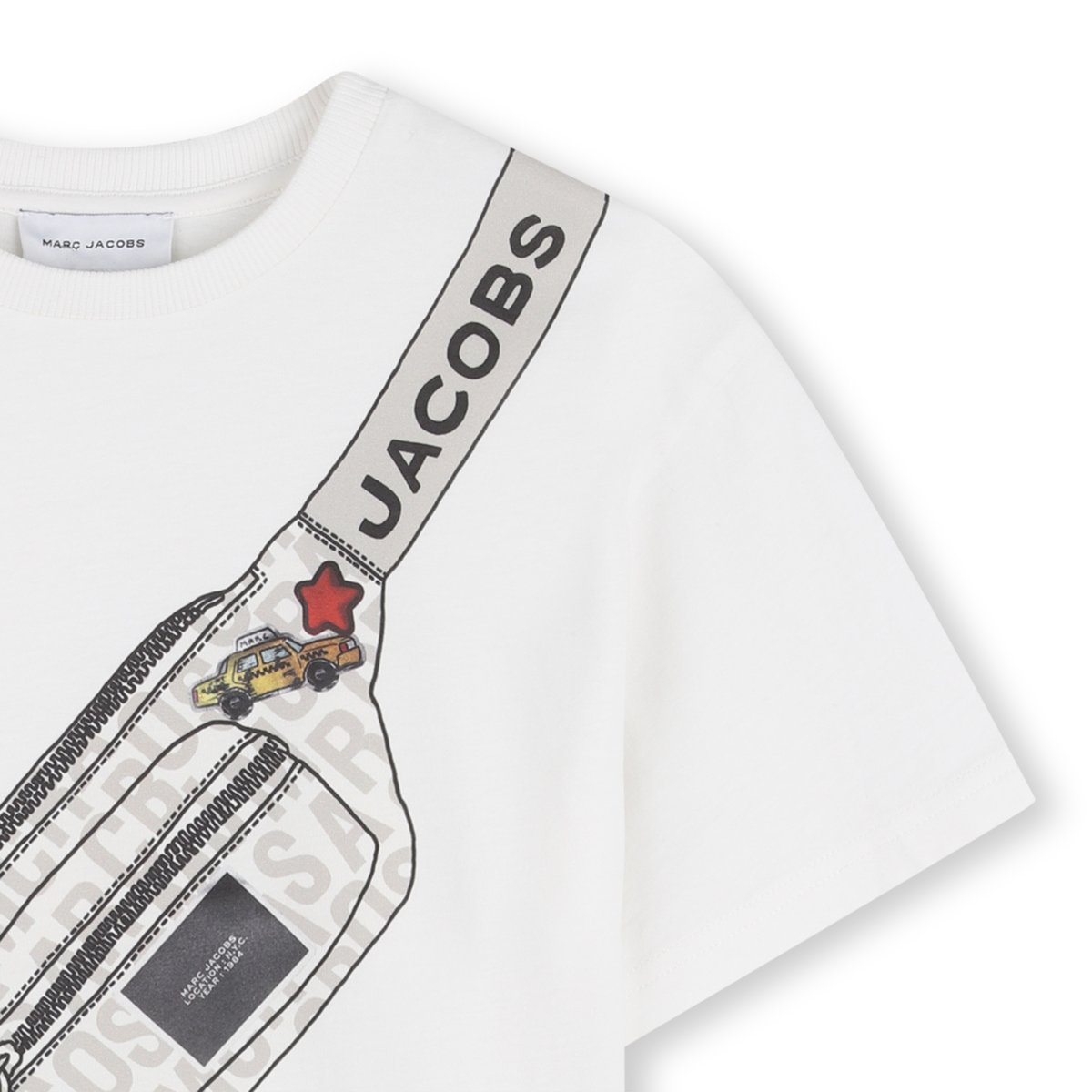 T-shirt à manches courtes ivoire pastel, MARC JACOBS