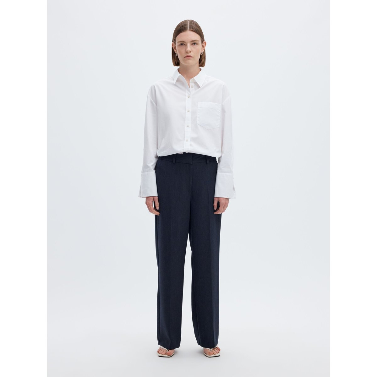 Pantalon À Jambe Ample dark sapphire, SELECTED