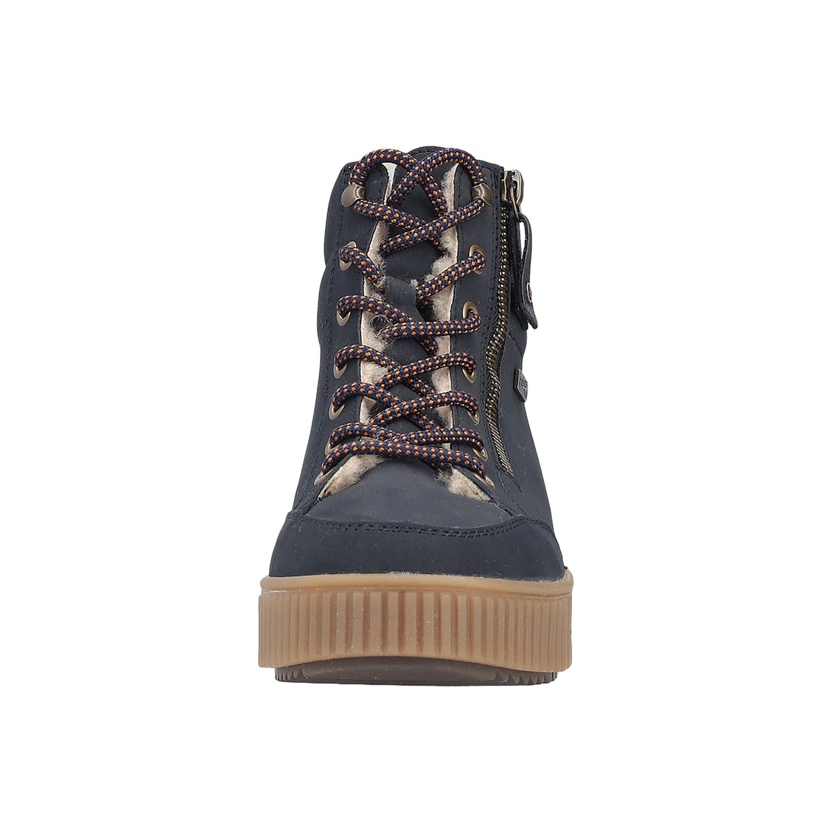 Basket Montante à Lacets Pazifik bleu, RIEKER