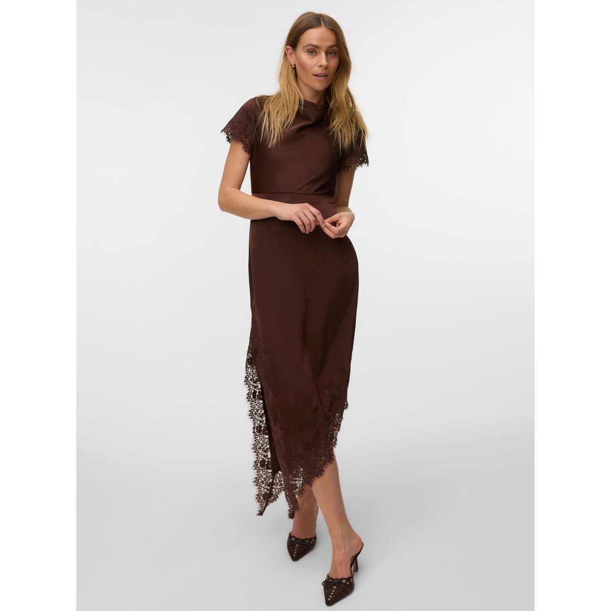 Robe marron - chicory coffee 1, VERO MODA