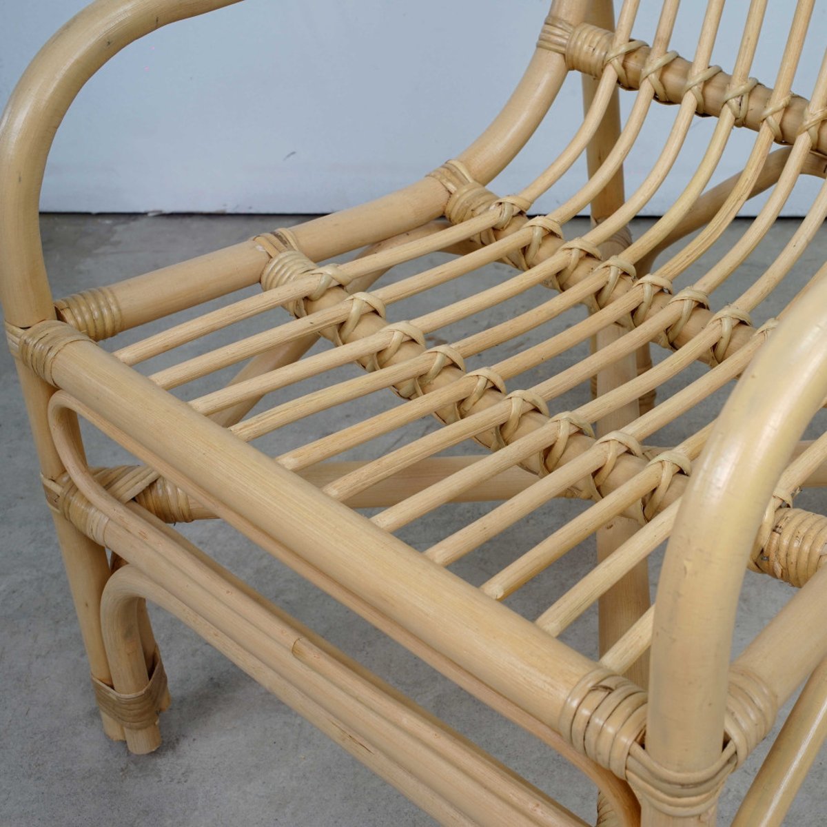Fauteuil en rotin de jardin Luisa naturel, WANDA COLLECTION
