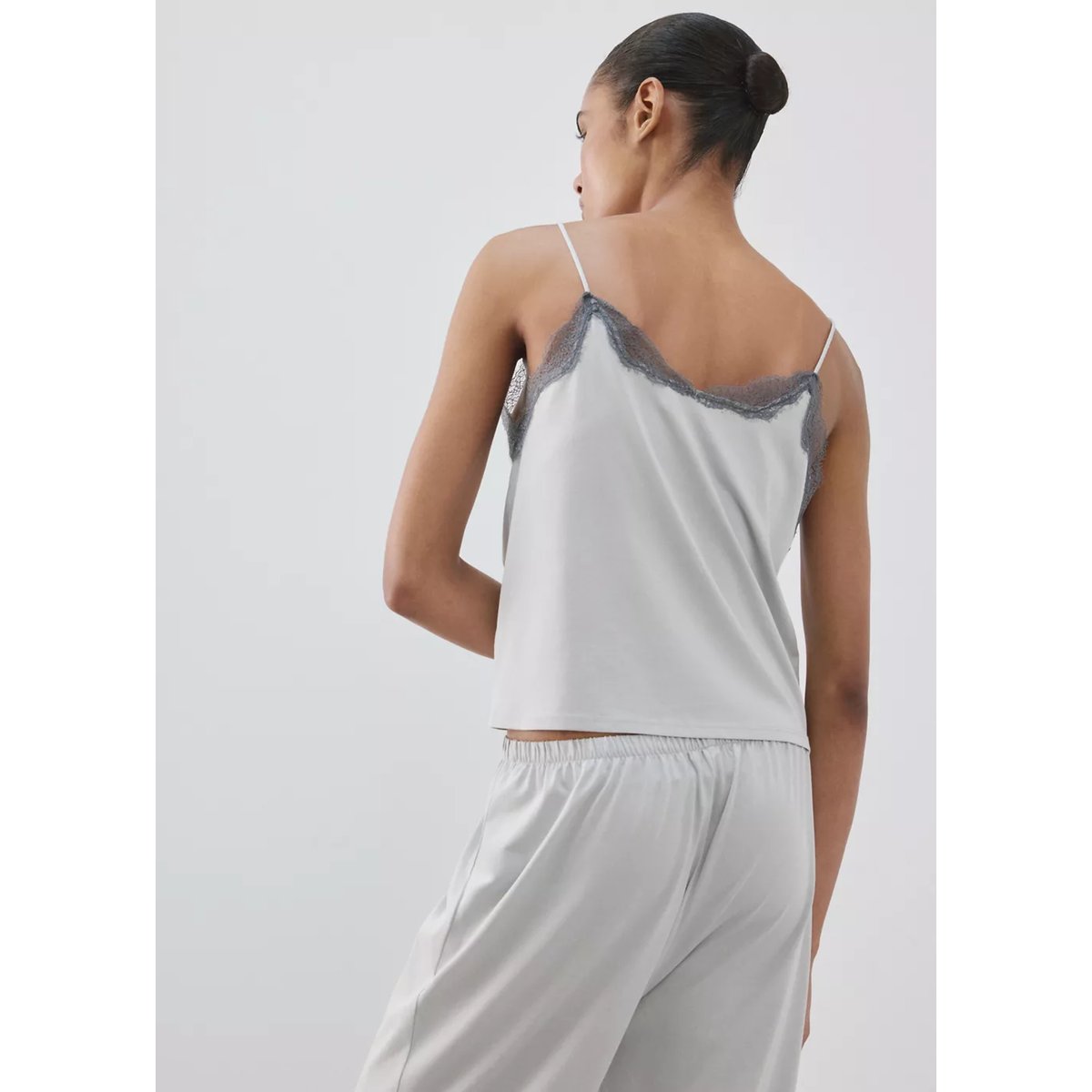 Débardeur de pyjama gris, MANGO