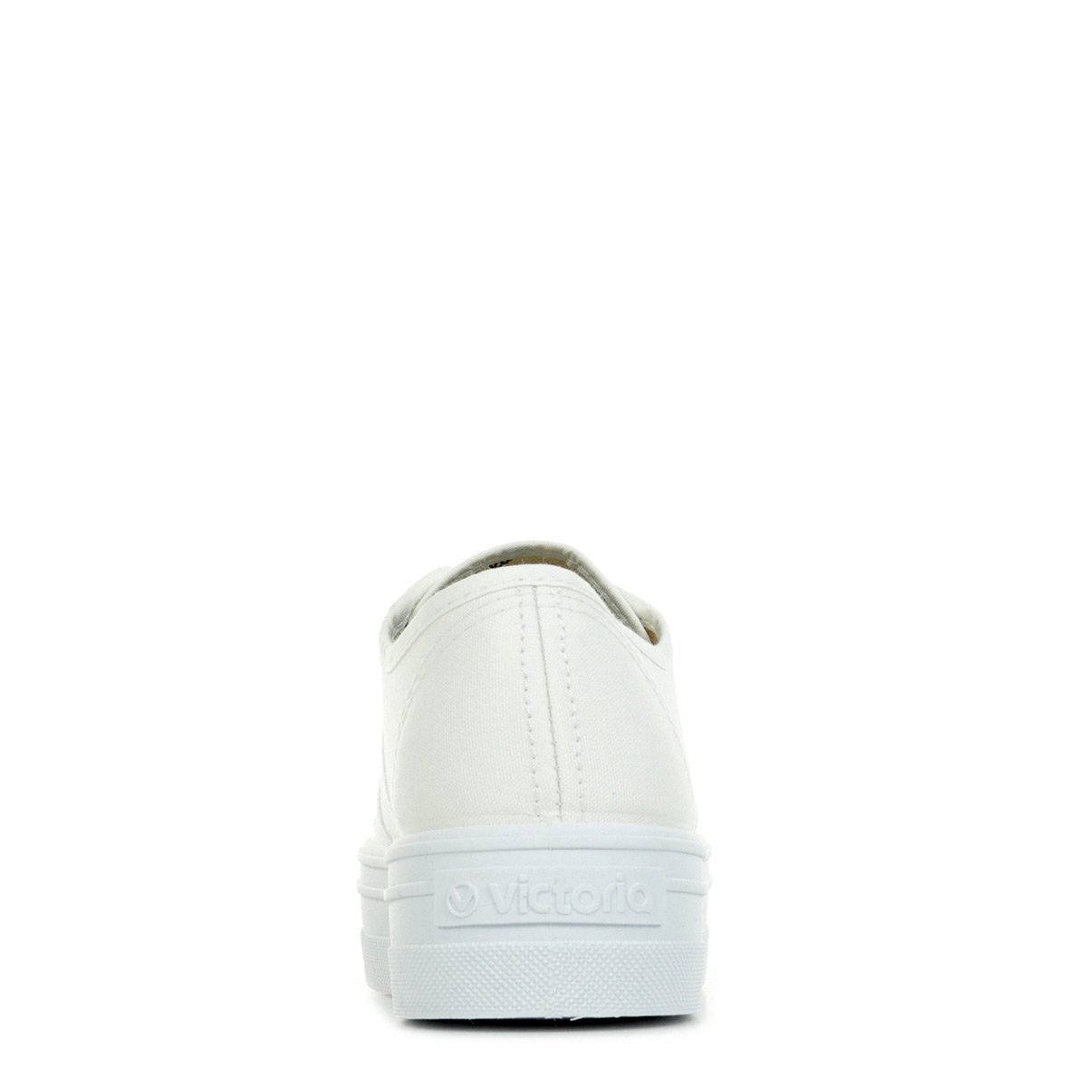 Baskets compensées en toile Barcelona Lona blanc, VICTORIA