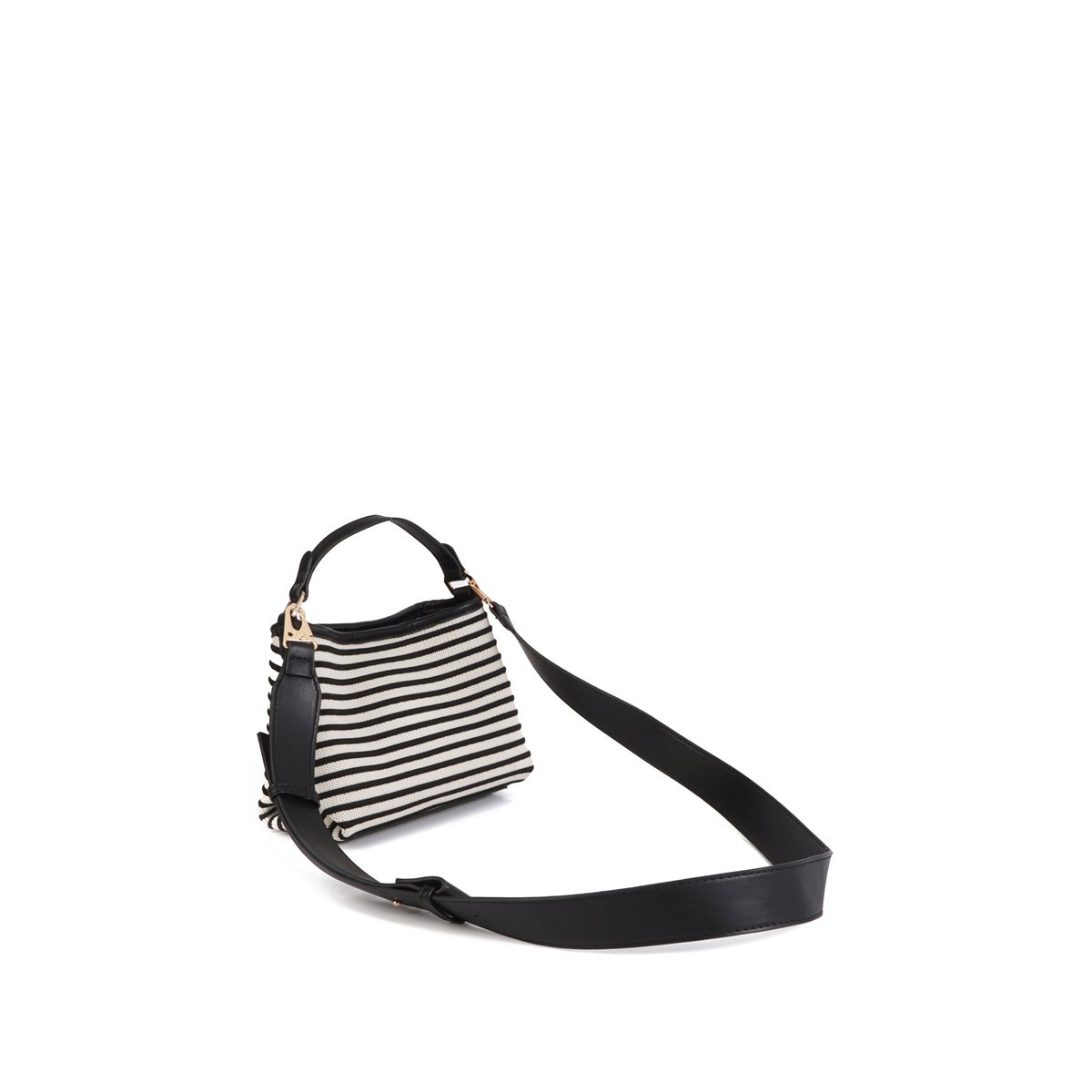 Sac à main avec bandoulière réglable et amovible noir, LOLA CASADEMUNT