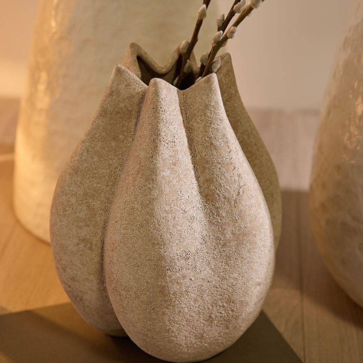 Vase céramique déco organique 28 cm - SIENNE beige, CAMIF