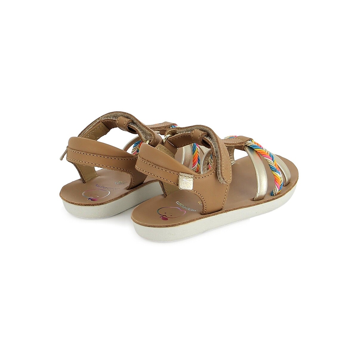 Sandalen met klittenbandsluiting GOA SALOME camel, SHOO POM