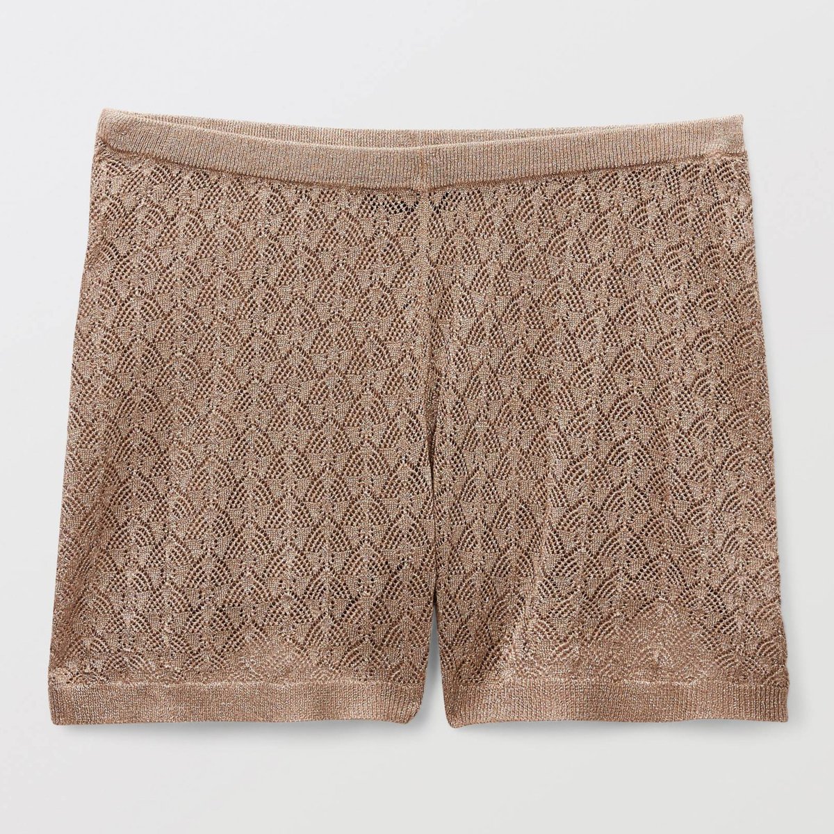 Short en maille ajouré, détails fil textile cartouche, MONOPRIX