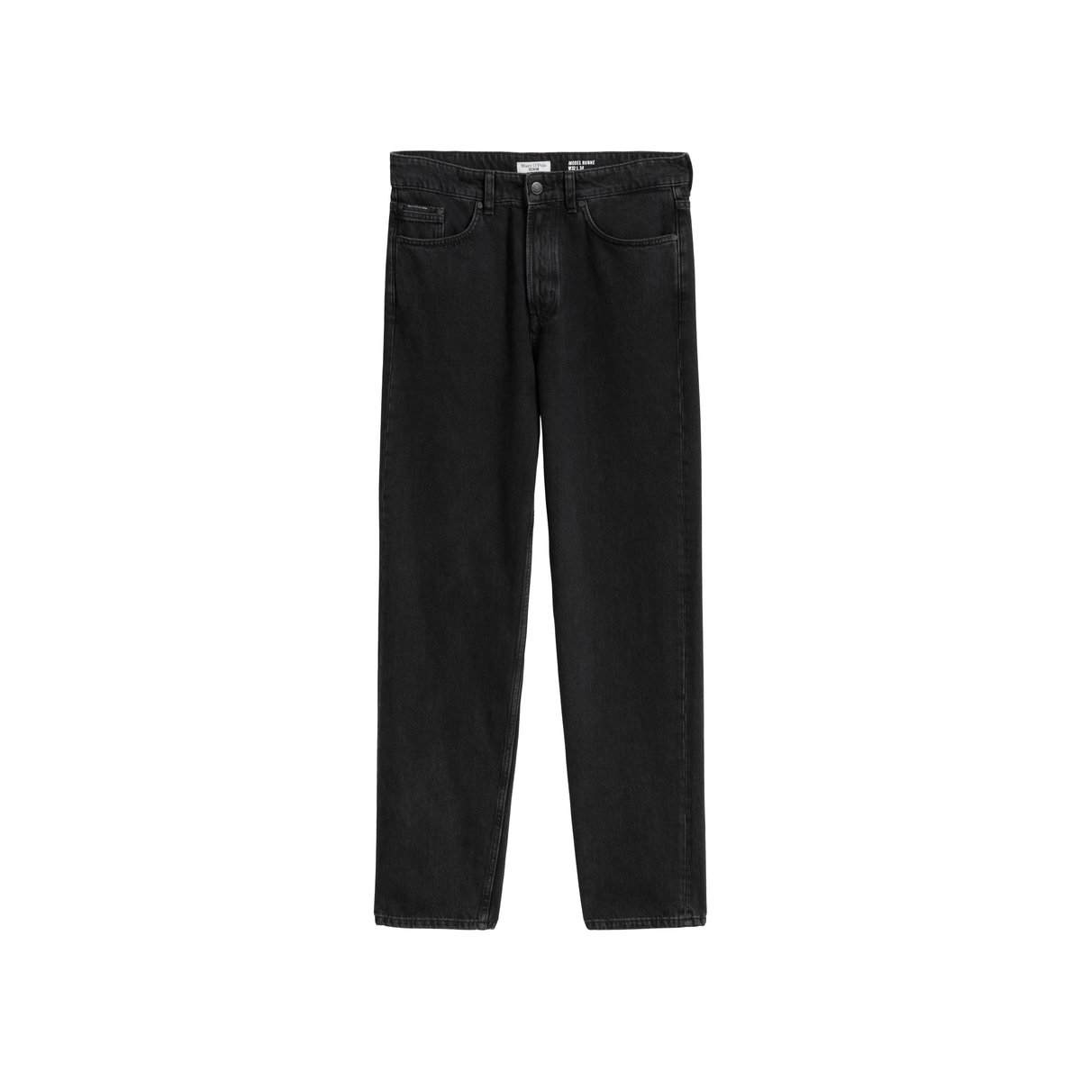 Jeans modèle Runne tapered en pur coton bio noir, MARC O’POLO DENIM