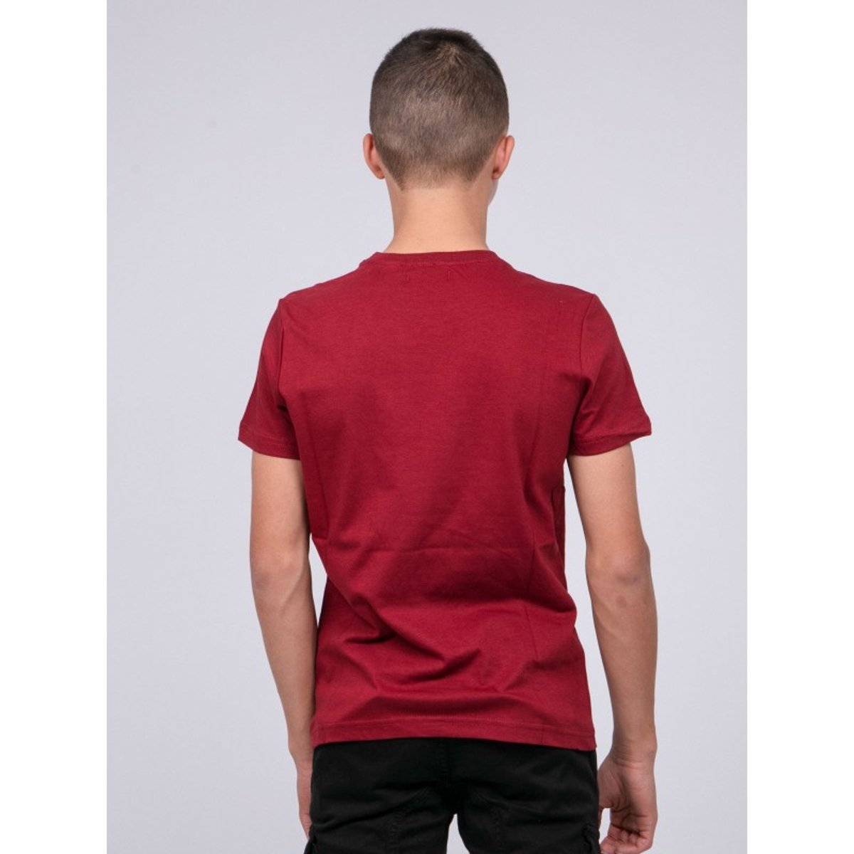 T-shirt Col Rond Pur Coton Jordy-j bordeaux, RITCHIE