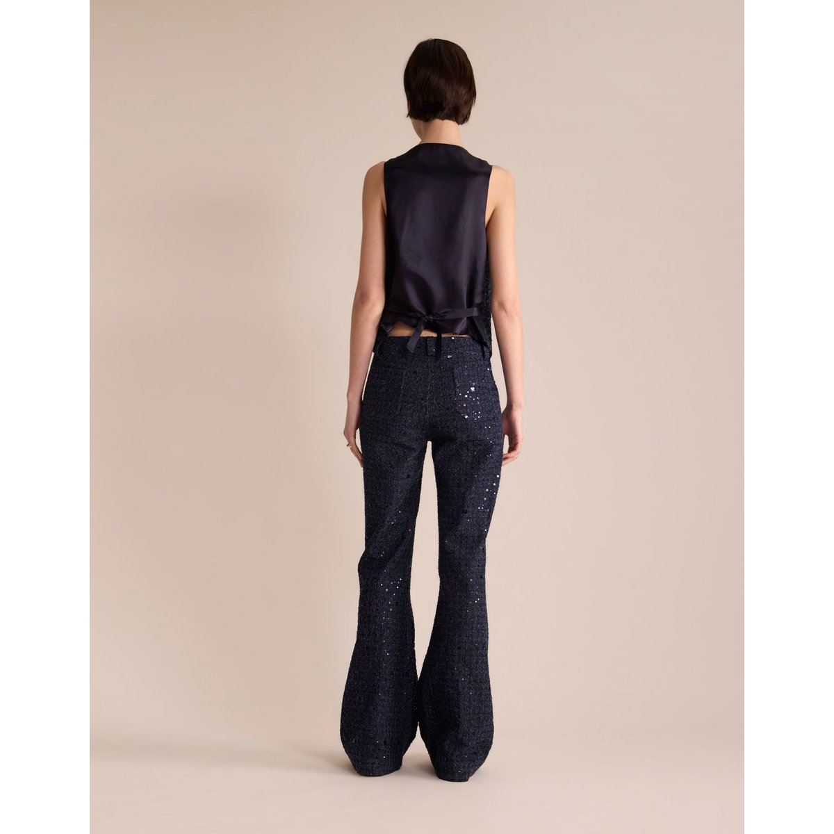 Gilet Sanite bleu marine, INES DE LA FRESSANGE PARIS