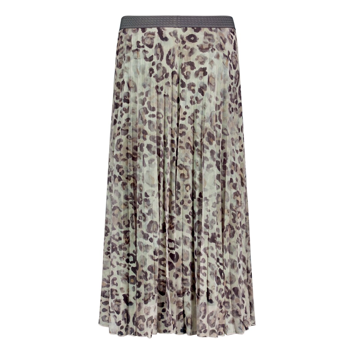 Jupe plissée à élastique gris/beige, BETTY BARCLAY