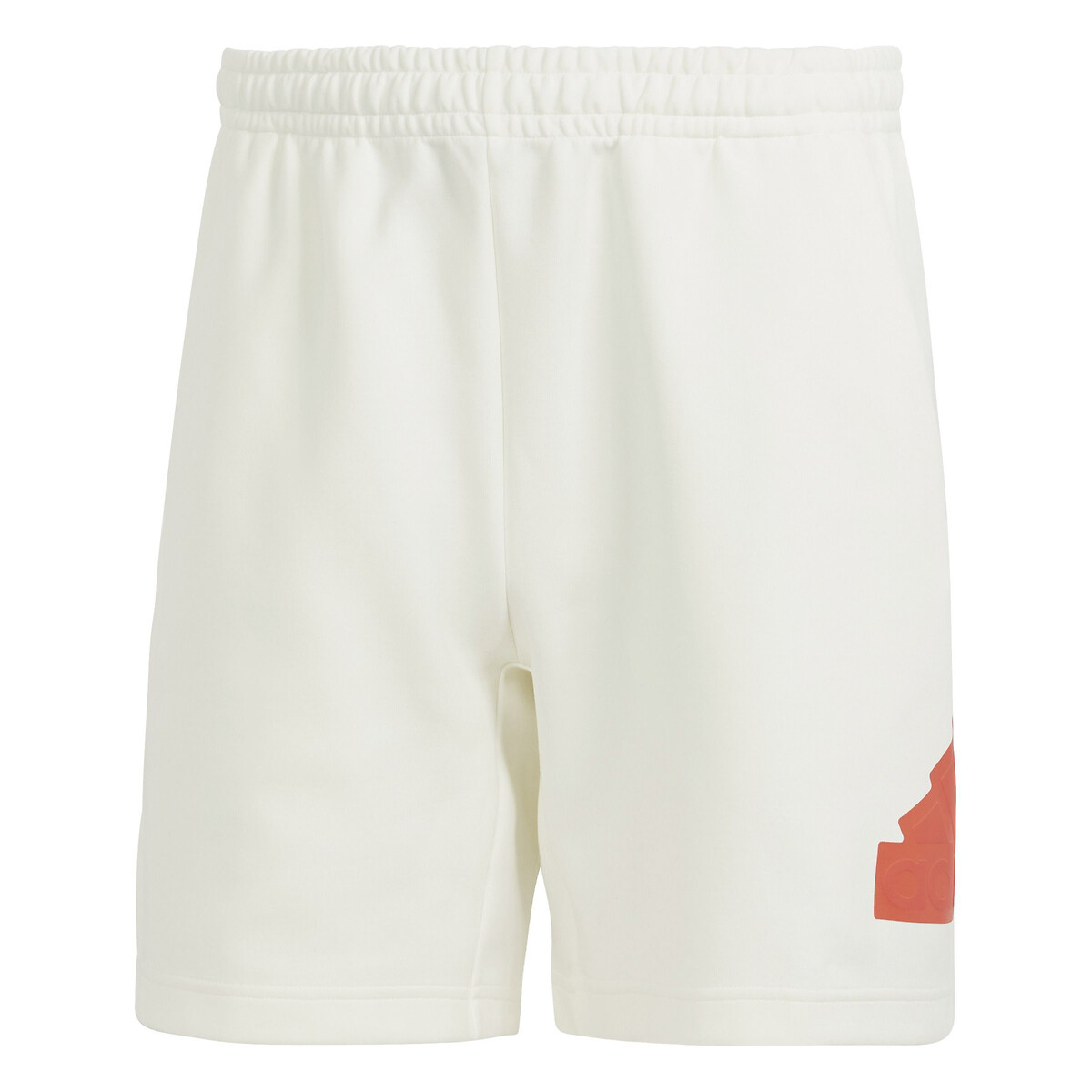 Short logo relief blanc cassé, adidas Performance