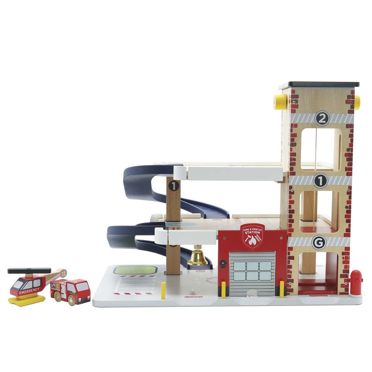 Le garage des pompiers beige, LE TOY VAN