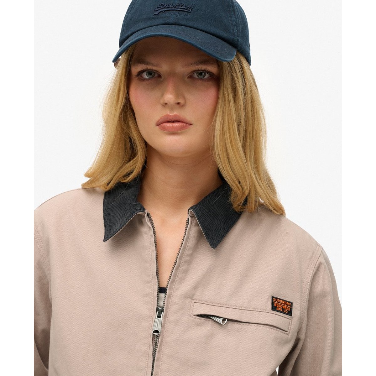 Veste Barn à Col en Velours Côtelé faon, SUPERDRY