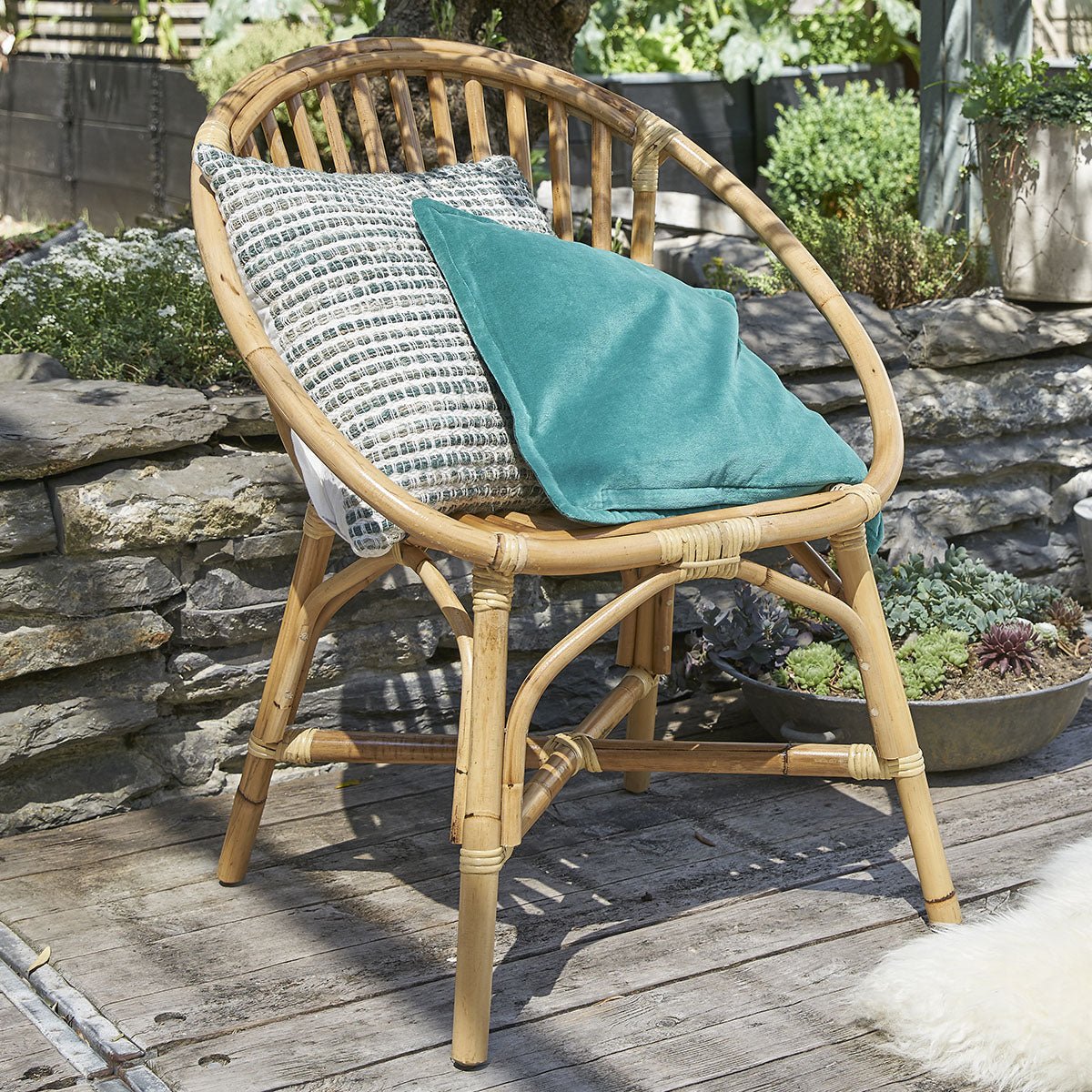 Fauteuil en rotin PAOLA naturel, BERAH GETAH