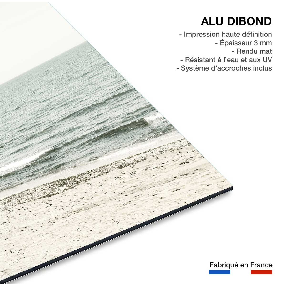 Tableau plage tropicale tableau alu dibond, HEXOA