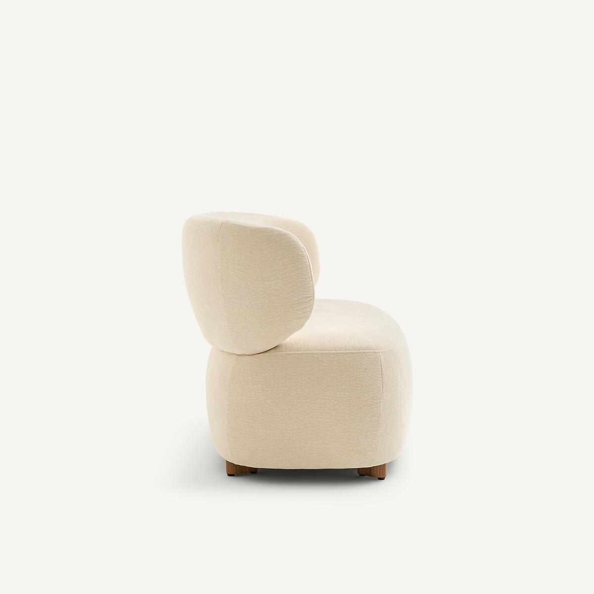 Panca in velluto goffrato, MODALIE, design Emmanuel Gallina ecru , EMMANUEL GALLINA X AM.PM