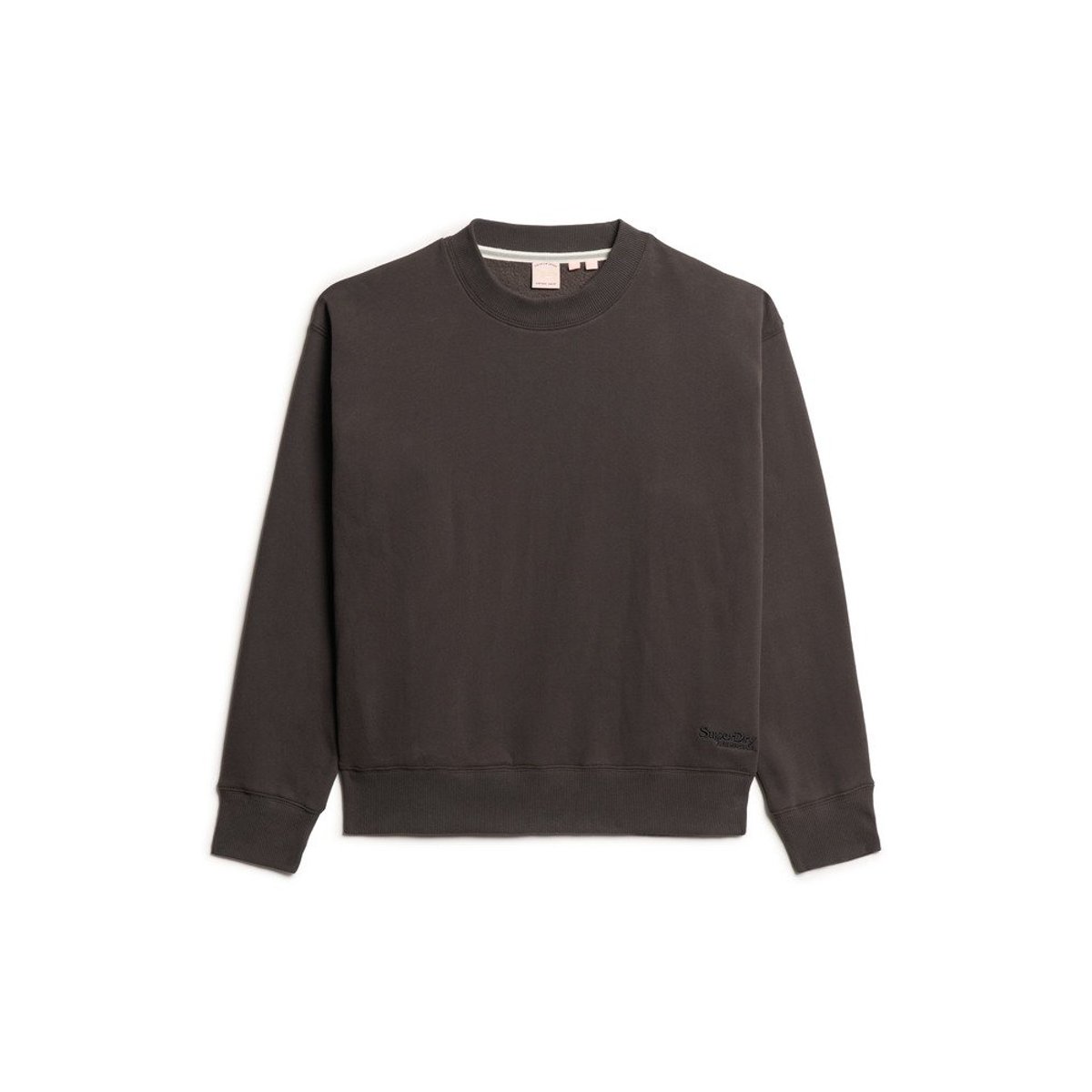 Sweat décontracté à logo Essential noir bison, SUPERDRY