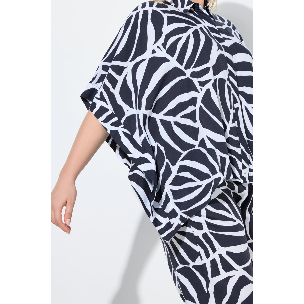 Blouse-poncho oversize marine, ULLA POPKEN