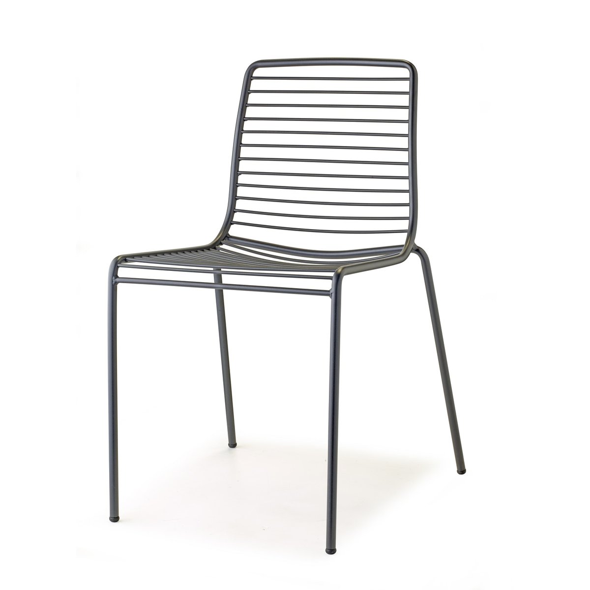 Chaise de jardin empilable en métal (lot de 2), SUMMER gris, SCAB DESIGN