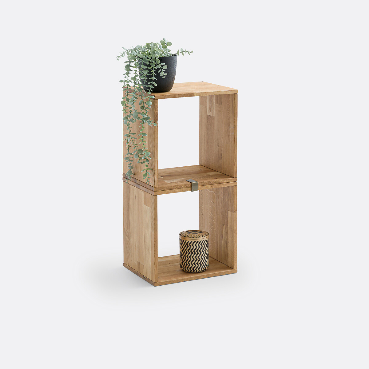 Lot de 2 cubes de rangement, en chêne massif, EDGAR chêne, LA REDOUTE INTERIEURS