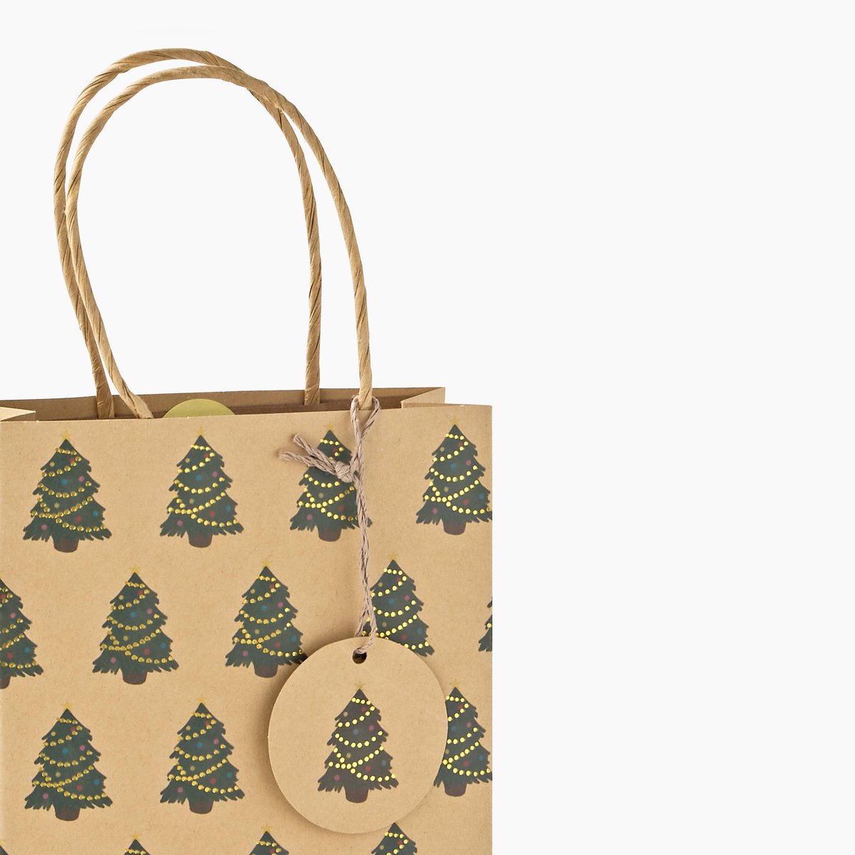 Sac cadeau, taille S ecru, MONOPRIX