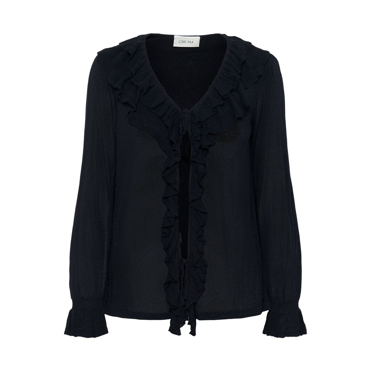 Pullover tricoté noir pitch black, CREAM