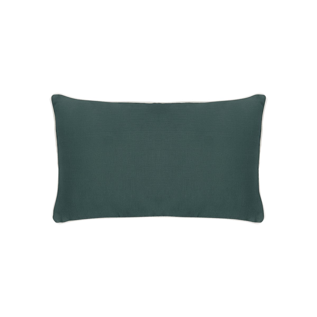 Housse de coussin matelassé en lin, ARTY vert forêt, ESSIX