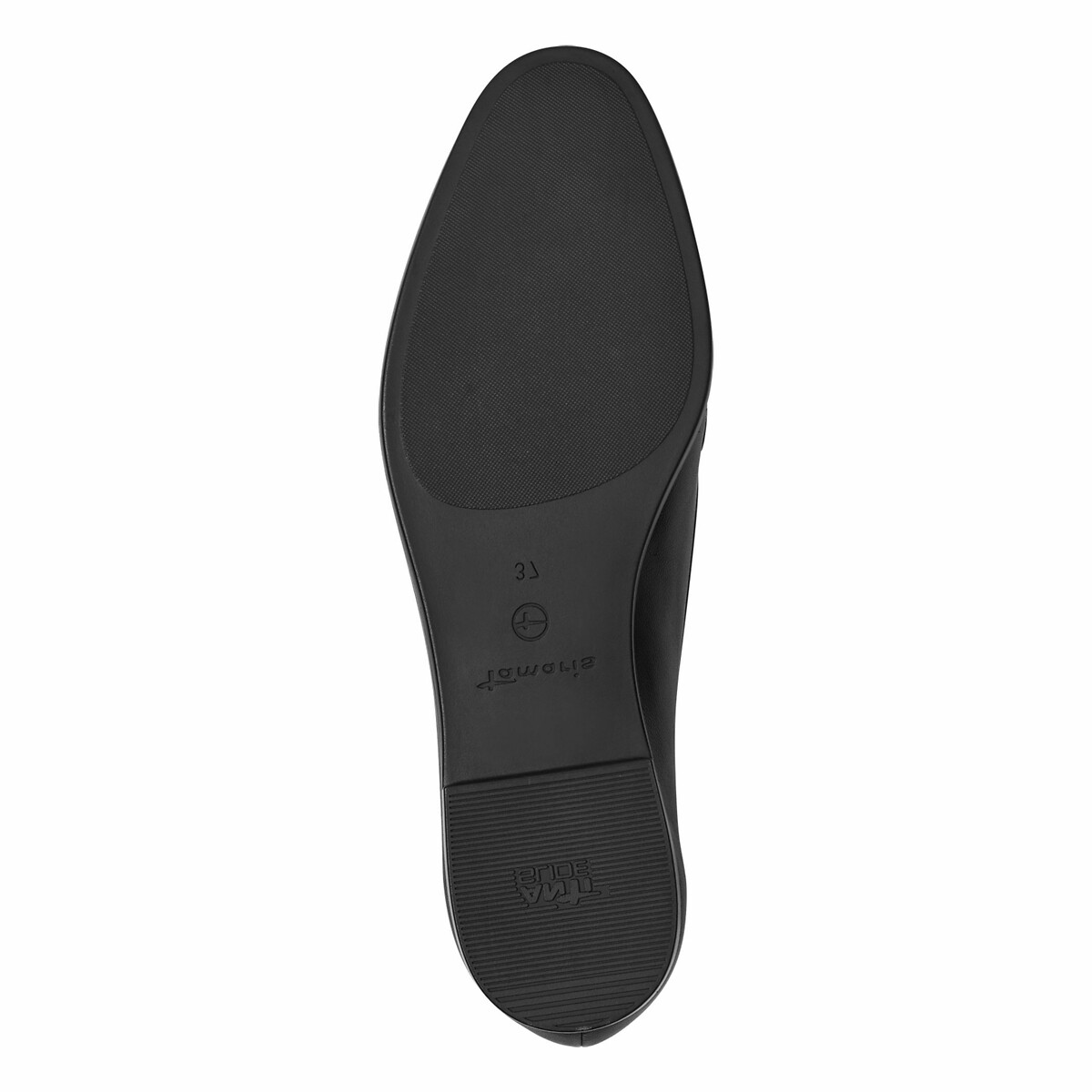 Mocassins en cuir noir, TAMARIS