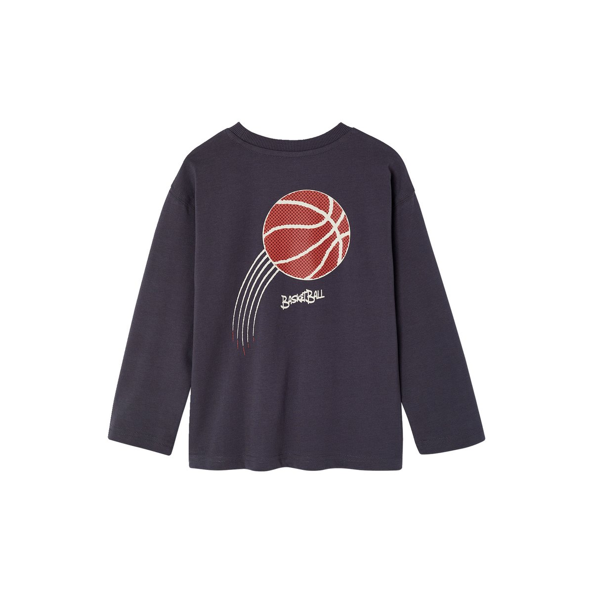 T-shirt manches longues gris ardoise, VERTBAUDET