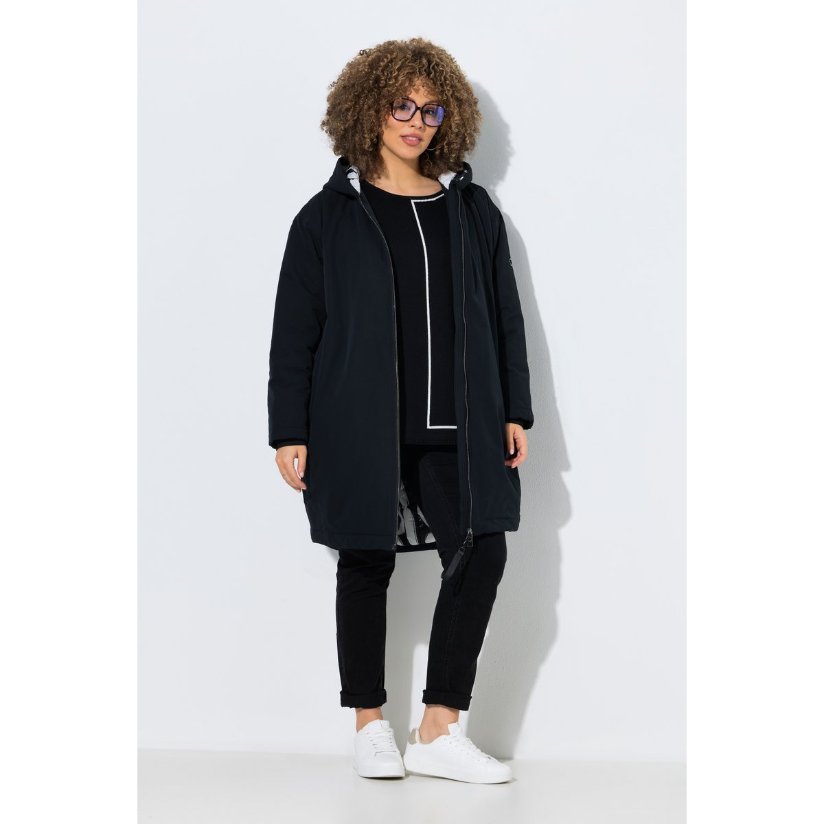 Parka technique HYPRAR à capuche noir, ULLA POPKEN