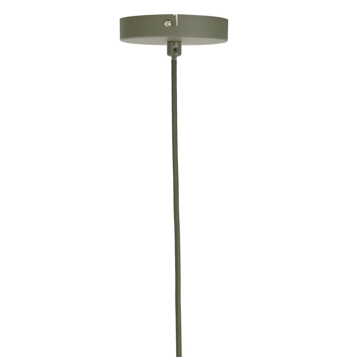 Lampe Suspendue Textiles PLUMERIA vert mousse, LIGHT & LIVING