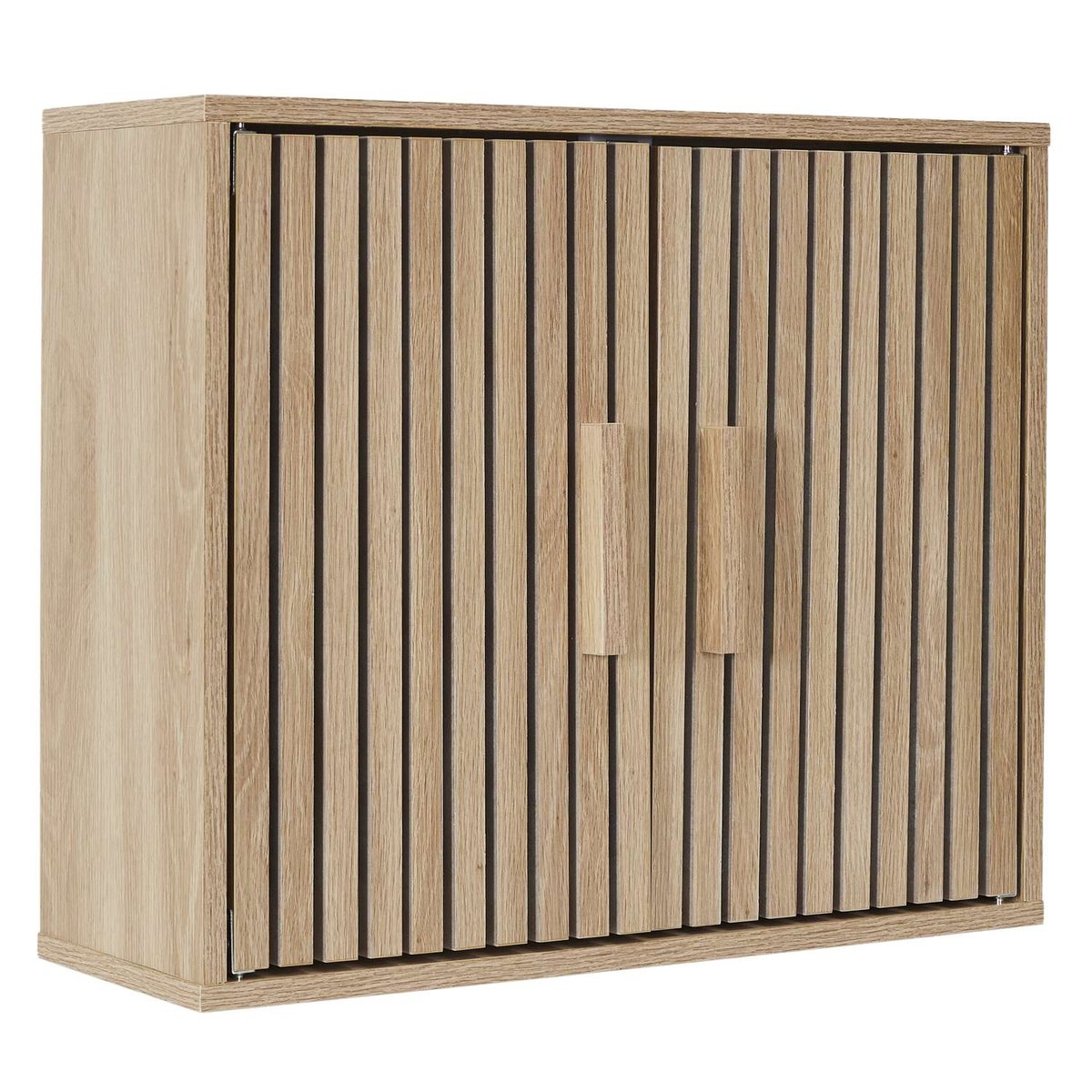 Armoire murale 2 portes en bois SAULK marron, THE HOME DECO FACTORY