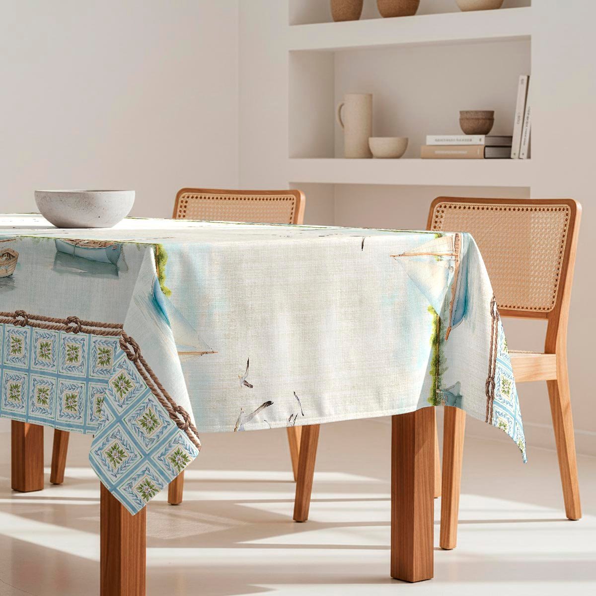Nappe anti-taches Maboti - 100% coton - bleu, NAF NAF HOME