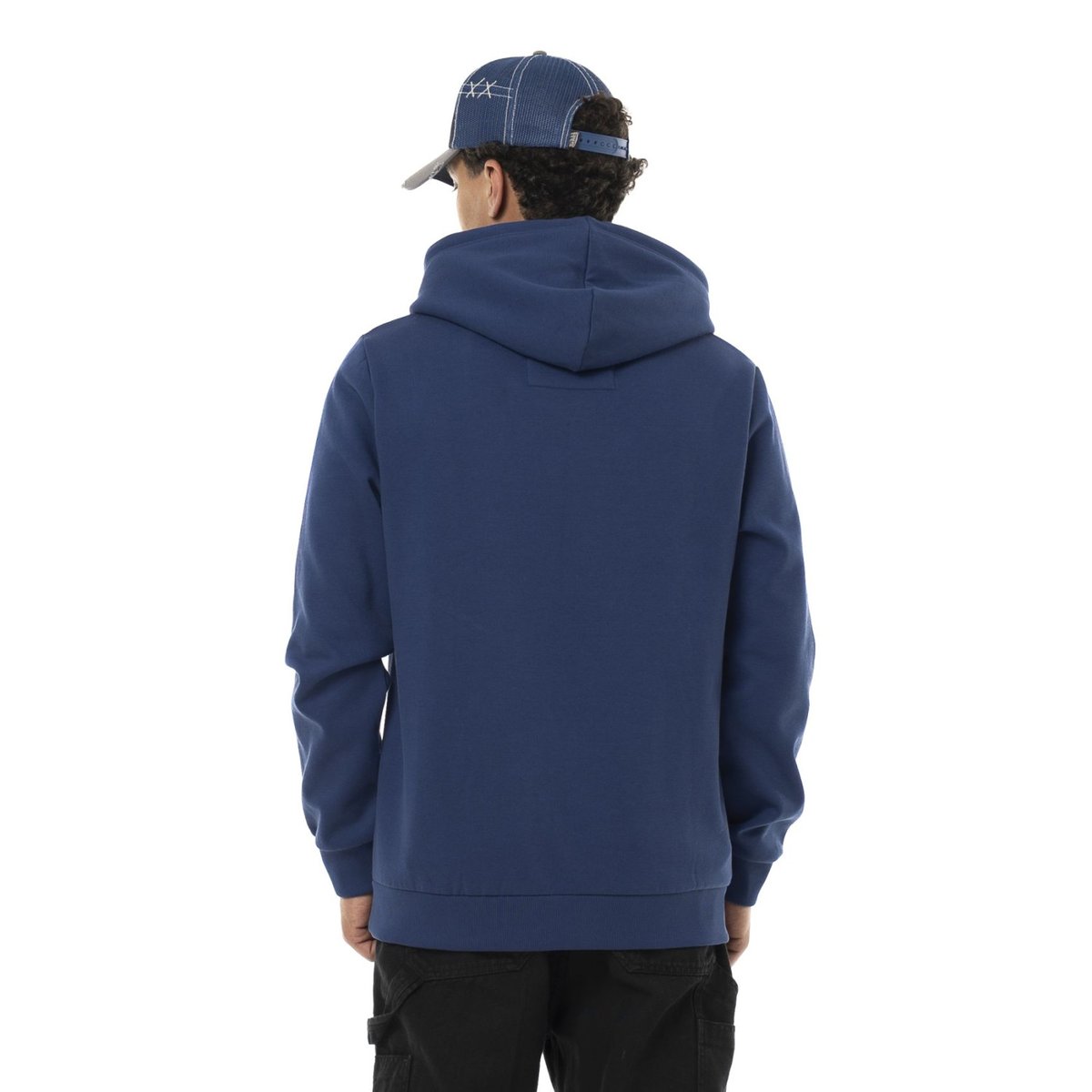 Sweatshirt à capuche SPIRIT bleu foncé/noir, VON DUTCH