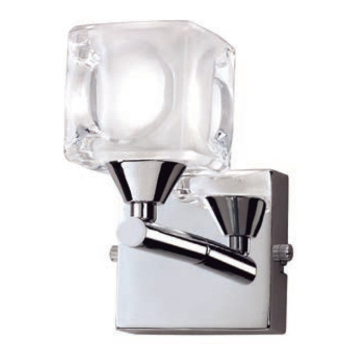 Petite applique murale Chrome Glaçon chrome, MILLUMINE