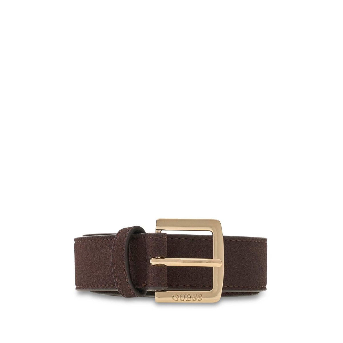 Ceinture Synthétique Ella marron foncé, GUESS