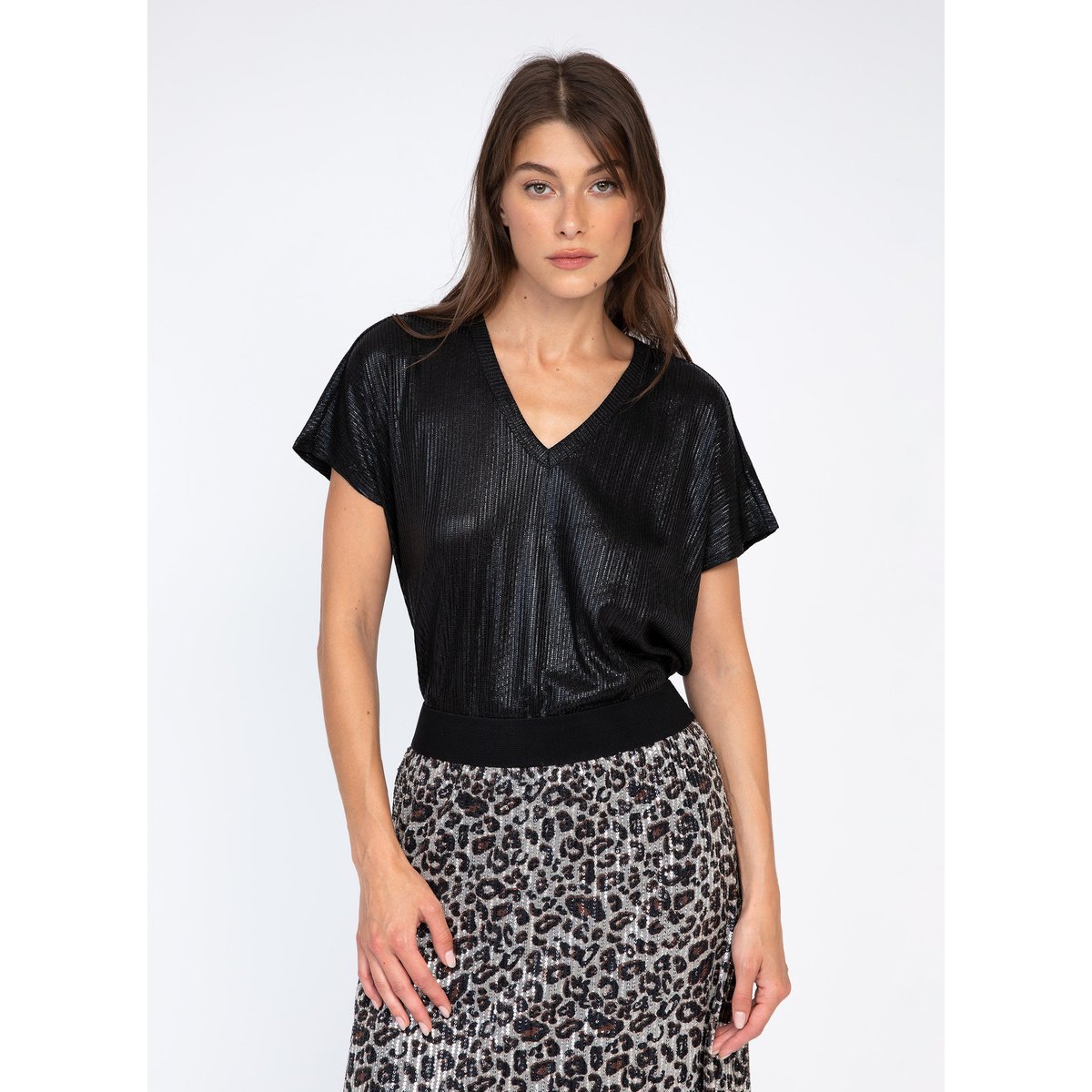 T-shirt AGNESSE noir, AN'GE