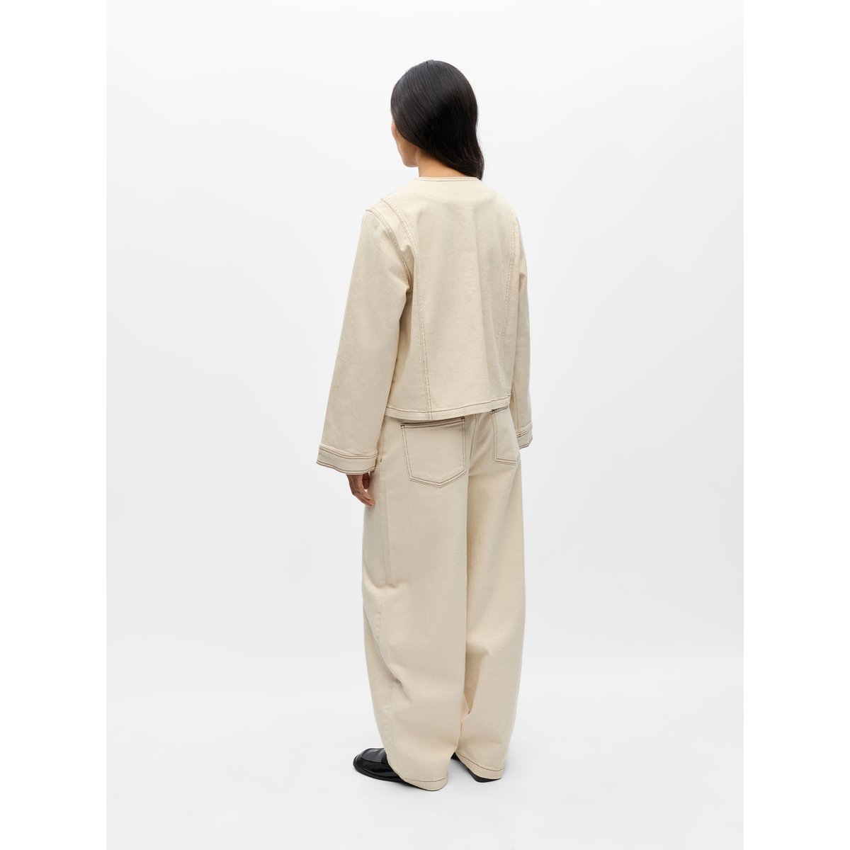 Veste En Jean blanc - beige denim1, OBJECT