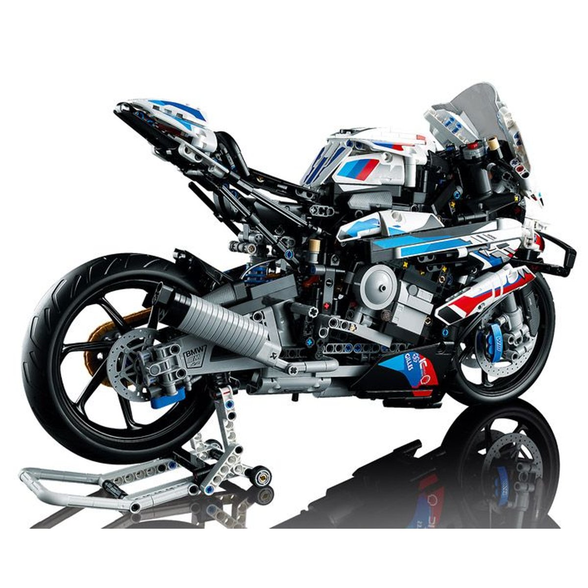 LEGO Technic - Réplique de la BMW M 1000 RR - Modèle 42130 rouge, blanc et bleu, LEGO