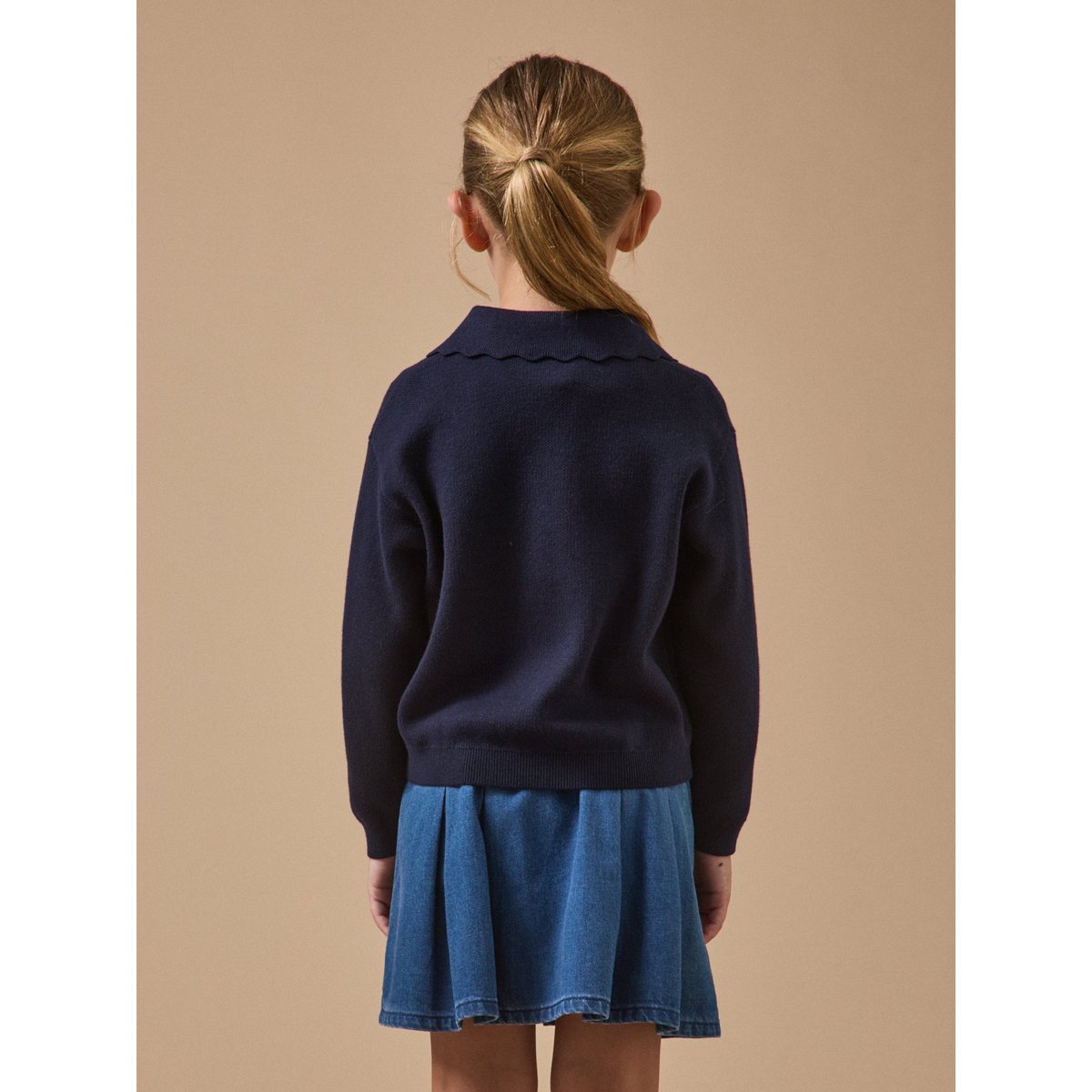 Pull MILANo col polo marine, CYRILLUS