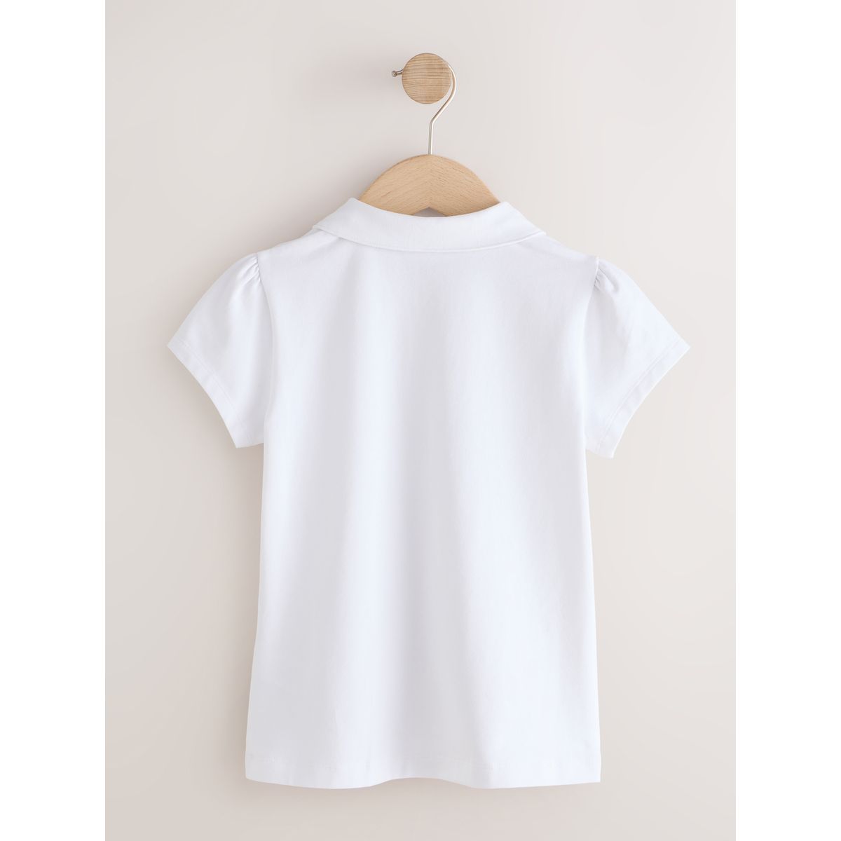 Haut d'école en coton stretch, lot de 2 blanc, NEXT